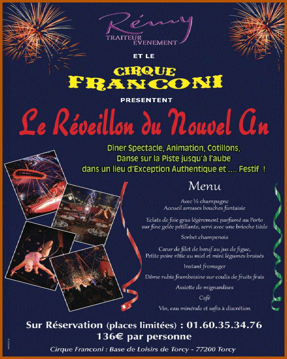 Restaurant reveillon Saint Sylvestre Seine et Marne 77 NOUVEL AN 2014 2015